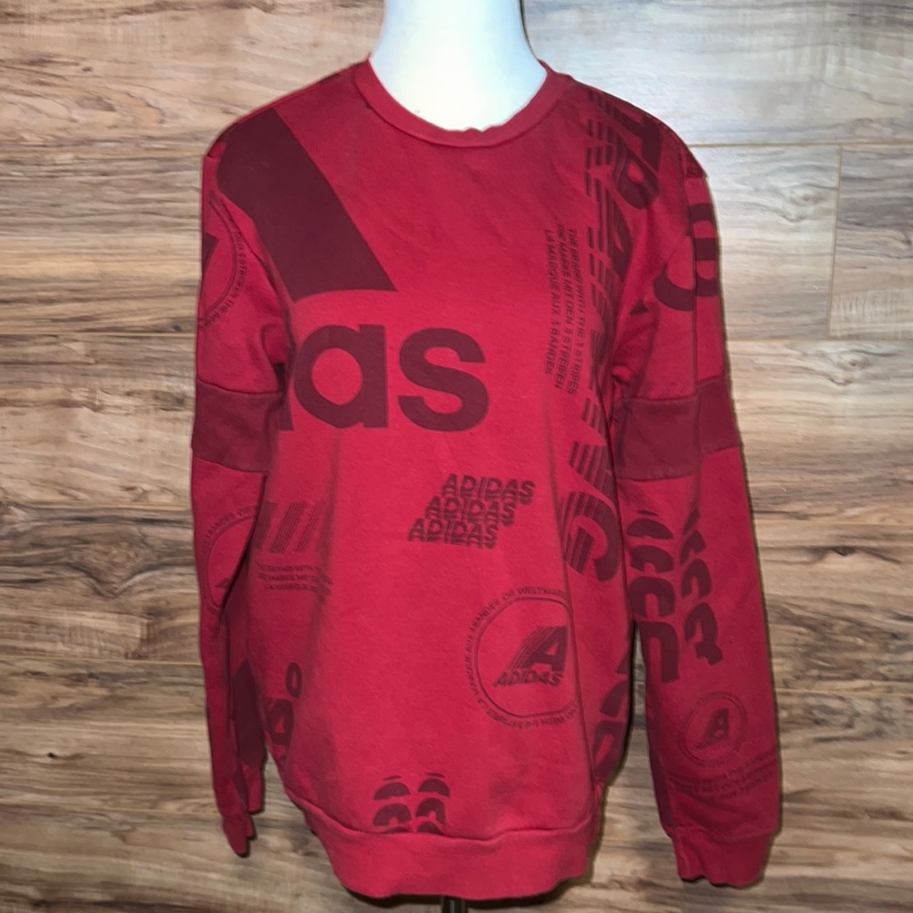 Mens ADIDAS crew neck sweater size small